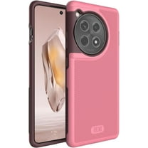 TUDIA MergeGrip Oneplus 12R Case Dual Layer Slim Grip Tough Heavy Duty Smokey Pink