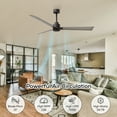 thumbnail image 5 of Matthews Fan Company AK-TB-GA-56 Alessandra 56” Textured Bronze Ceiling Fan with 3 Gray Ash Blades, Remote Control, Indoor/Outdoor Wet Rated, 5 of 6