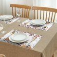 thumbnail image 3 of Fall Pumpkins with Leaves Summer Placemats Table Placemats Set Of 4-Linen Kitchen Washable Placemats Table Mats 12"x18" Non-Slip Heat Resistant, 3 of 6