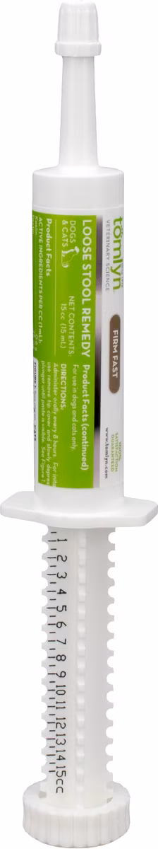 thumbnail image 2 of Tomlyn Loose Stool Remedy Gel for Dogs and Cats Beef Flavor, Helps Relieve Occasional Diarrhea in Cats and Dogs, Situational Diarrhea Relief with Kaolin and Pectin, Contains Probiotic Bacteria, 15cc., 2 of 8