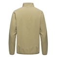 thumbnail image 3 of Little Donkey Andy Men's Lightweight Woven Jacket with Hood Windbreak Water Resistant Sun Protection Softshell Jacket For Runing Hiking Grey Green M, 3 of 7