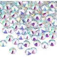 thumbnail image 1 of Paquete de 1440 gemas redondas de diamantes de imitación con parte trasera plana de cristal, no autoadhesivas, 1 of 5