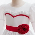 thumbnail image 4 of KAWELL Halloween Scary White Dress Horror Movie Party Long Dress Cosplay Costume with Wig, 4 of 6