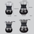 thumbnail image 2 of Bewildely Percolador de cafetera para el hogar, suministros de café de superficie lisa, diseño de mango, utensilios de cocina, hervidor de agua para Juegos de servir café y té 400ml Bewildely HA065475-03, 2 of 6