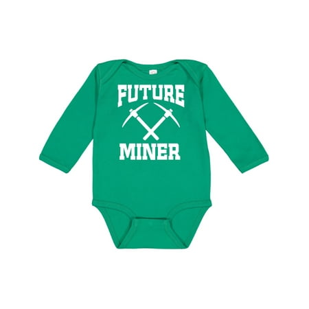 

Inktastic Mining Future Miner Gift Baby Boy or Baby Girl Long Sleeve Bodysuit