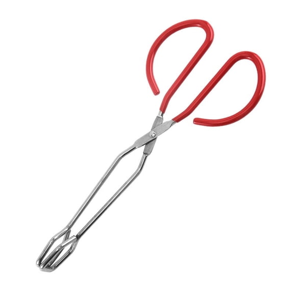 11-Inch Heavy Duty Stainless Steel Kitchen Tongs - Comfortable Ergonomic Grip, Scissor Design, Heat Resistant for BBQ and Cooking