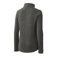 thumbnail image 6 of Port Authority Ladies Heather Microfleece Full Zip Jacket-S (Black Charcoal Heather), 6 of 6
