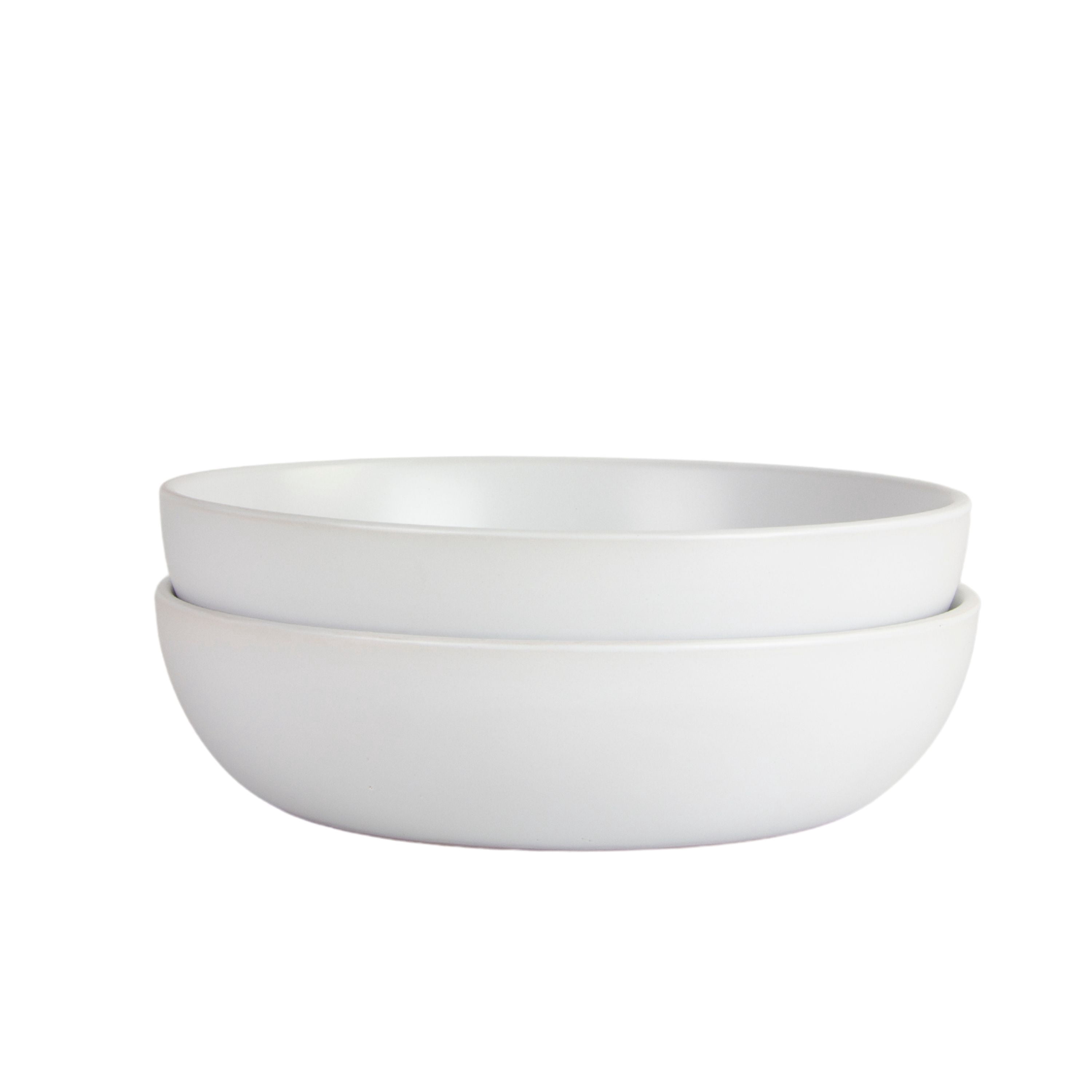 10 Strawberry Street Wazee Matte 9"/48 oz Serving Bowl, Set of 2, White