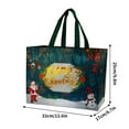 thumbnail image 3 of TUTUnaumb 1Pc Large Christmas Gift Bags - Reusable Christmas Tote Bags with Handle, Non-Woven Xmas Shopping Bags, for Christmas Treat Bags, Gifts Wrapping, Xmas Party Supplies 12.6x6.7x9.8in-D, 3 of 5