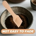 thumbnail image 3 of WHAMVOX 4pcs Wood Condiment Spoon Light Yellow For Coffee Tea Sugar Use Home Users, 3 of 8