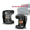 thumbnail image 2 of For 2017-2019 Ford F250 F350 F450 F550 Super Duty Black Clear Corner Headlights, 2 of 10