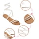 thumbnail image 4 of Amzcrzy Zapatos de mujer,Zapatos de mujer,Zapatillas de mujer, Sandalias planas retro informales de moda de verano para mujer, zapatos de cristal Sandalias Mujer Zapatillas De Casa, 4 of 9