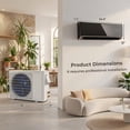 thumbnail image 4 of ALPULON 12000 BTU Ductless Mini Split Air Conditioner & Heater, 22 SEER2 WiFi Enabled Heat Pump, 208-230V Wall Mounted AC Unit, Black, 4 of 10