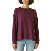 Lucky Brand Ultra Soft Cloud Jersey Wrinkle Free Sweatshirt Top Size: XXL, Color: Potent Purple