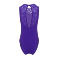 thumbnail image 2 of renvena Kids Girls Classic Ballet Dance Leotard Gymnastic Active Sleeveless Floral Lace Splice Keyhole Back Bodysuit, 2 of 7