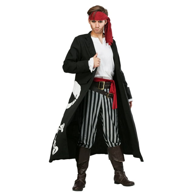 Déguisement pour Homme Grande Taille de Capitaine Drapeau Pirate