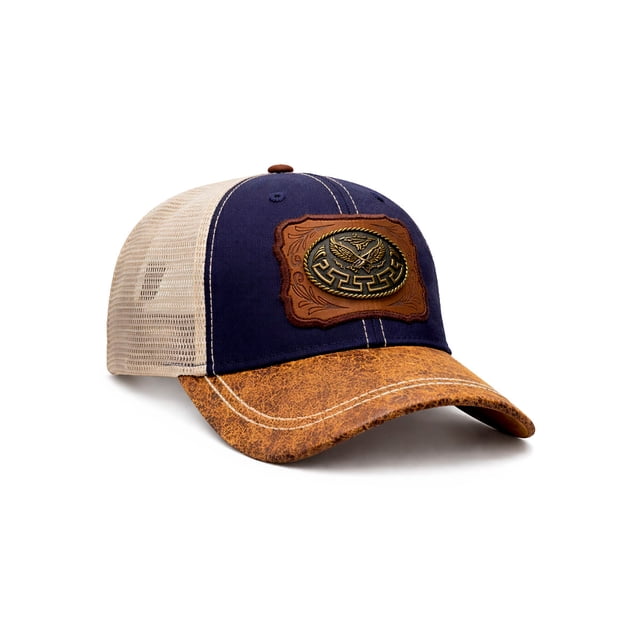 KNITE Gorra Trucker Hombre Águila Real Vaquera Herraje Metálico Rancho Buchona