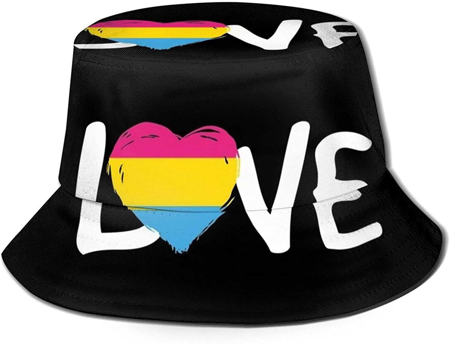Pansexual Flag Bucket Hat Summer Hat 