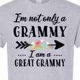 thumbnail image 4 of Inktastic I'm Not Only a Grammy I'm a Great Grammy with Flowers T-Shirt, 4 of 5