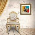 thumbnail image 3 of Vitaletti, Carolee 20x20 Gold Ornate Wood Framed with Double Matting Museum Art Print Titled - Chroma Dogs III, 3 of 4