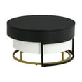 thumbnail image 6 of Modern Round Nesting Coffee Tables Lift-top Flexibility Adjustable Table with 2 Drawers Large Storage Furniture, 6 of 10
