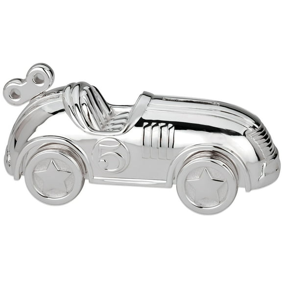 Reed & Barton Race Car Silverplate Bank, 2.25 LB, Metallic