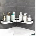 thumbnail image 3 of 1Pc Rotatable Bathroom Storage Rack, Wall Mounted Wall-Mounted Floating Shelves, 3 of 5