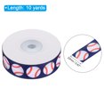 thumbnail image 4 of 10 Yards Ribbon for Gift Wrapping, 22mm Baseball Ribbons for Crafts Wedding Decoration Gifts, Blue, 4 of 5