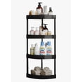 thumbnail image 1 of Estante Organizador De 4 Repisas Anaquel Plastico Multiusos Modelo Negro, 1 of 4