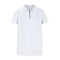 thumbnail image 4 of Vivianyo HD Short Sleeve Shirt for Men,Big Fashion Men Casual Zipper Stripe Long Sleeve Turndown Collar Blouse Shirt, 4 of 6
