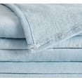 thumbnail image 2 of Truly Soft Velvet Plush Light Blue Polyester 1-Piece 50x60 Throw Blanket, solid themed, for Men and Women, OEKO-TEX Certified Confidence, 2 of 7