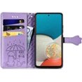 thumbnail image 4 of Wallet Phone Case for Samsung Galaxy A53 5G,Cute Cartoon Cat Dog Pattern PU Leather Case with Magnetic Clasp and Cash Card Slots Holder Cover for Samsung Galaxy A53 5G CD Purple, 4 of 9