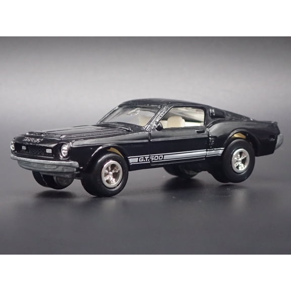 Open Box 1968 68 FORD MUSTANG SHELBY GT500 BLACK 1:64 SCALE DIORAMA DIECAST MODEL CAR