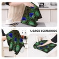 thumbnail image 3 of Sikiie Peacock Feathers Waffle Weave Kitchen Dish Cloth,Super Absorbent Kitchen Dish Towels 16*26 Inches for Dish Rags Washing Dishes, Drying Dishes, 3 of 7