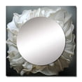 thumbnail image 2 of Designart " Seashells" Animals Square Mirror For Wall Decor - Large White Square Printed Wall Mirror Art - Square Modern Mirror - Wall Mounted Square Large Mirror, 2 of 5