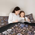 thumbnail image 5 of Homewish Chic Flowers 3-Piece Full Size Comforter Sets For Teens Female Girls,Spring Garden Bedding Comforter Set,Floral Blossoms Lightweight Bedding Sets,Lightweight Room Decor,Reversible, 5 of 8