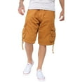 thumbnail image 1 of Shorts Cargo en Sergé pour Hommes, Coupe Ajustée, Coton Uni, à Multiples Poches, Boue 30, 1 of 1