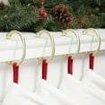 thumbnail image 2 of Haute Decor MantleClip®Chic Stocking Holder. Package Quantity: 4 Pack, Color: Gold, 2 of 5
