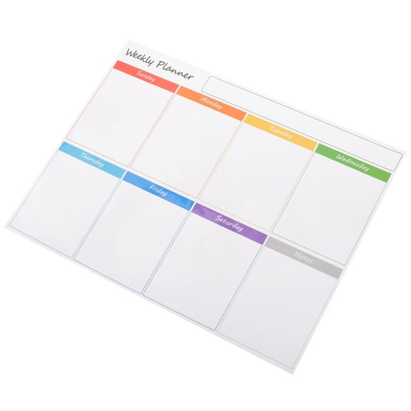 TABLZONE Magnetic Erasable Planner Board for Fridge, Home Schedule Organizer, Weekly Calendar, Dry Erase Whiteboard