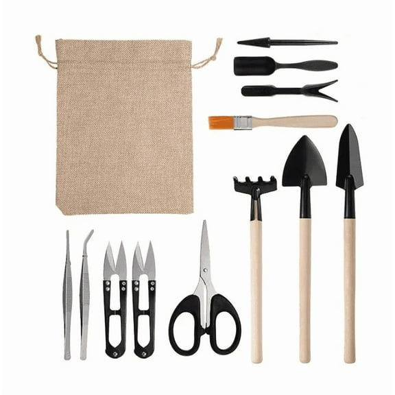 BEI YANG Mini Garden Tools Set, 13 Pieces, Indoor and Outdoor Planting Kit 15571955655