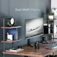 thumbnail image 2 of VIVO Clamp-on 16 inch 2-Tier Decorative Industrial Pipe Shelves, Vintage Brown, 2 of 8
