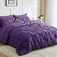 thumbnail image 1 of Juego de edredón CozyLux, tamaño queen, color morado, 7 piezas, 1 of 6