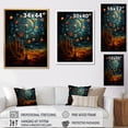 thumbnail image 4 of Designart "Celestial Pattern Zodiacal Array" Astrology Floater Framed Canvas Print, 4 of 7