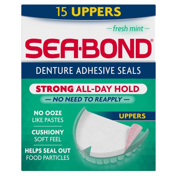 Sea-Bond Adhésif pour Dentier Menthe Fraîche Supérieurs