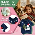 thumbnail image 4 of GASTROPOD Dog Sweater,Christmas Knitting Pet Clothes,Snowman Pattern Warm Dog Clothes for Small Dogs,Style1, 4 of 7