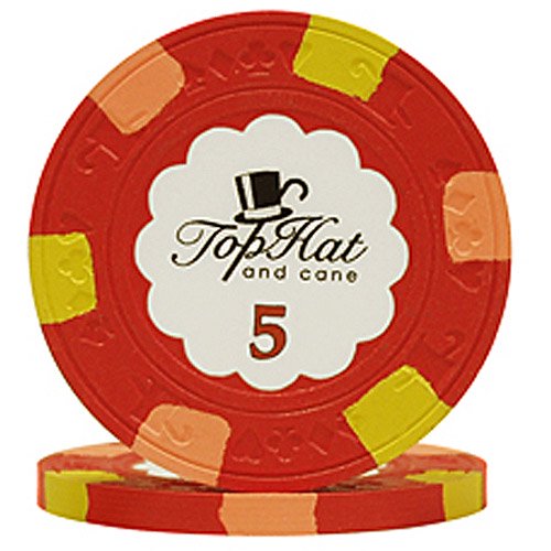 Paulson Brand Top Hat & Cane Poker Chips