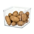 thumbnail image 4 of Mainstays Extra Large Deep Open-Front Pantry Organizer Bin, Clear Plastic, 12” x 10.5” x 8.0”, 4 of 9