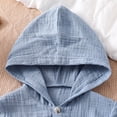 thumbnail image 6 of Glisme Boys Clothes Long Sleeve Outfits Tops Pants Round Neck Solid Color 2 Pieces Set Relax Fit Toddler Playsuit Blue, 6 of 7