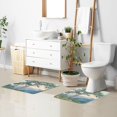 thumbnail image 6 of Yayeee Bath Rugs for Bathroom Floor Set of 2 Non Slip Fluffy Soft Absorbent Mat, Beige Mountain, 6 of 7
