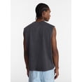 thumbnail image 3 of No Boundaries Boxy Fit Heavyweight Graphic Muscle Tank Top, Men's XS-5XL, 3 of 5